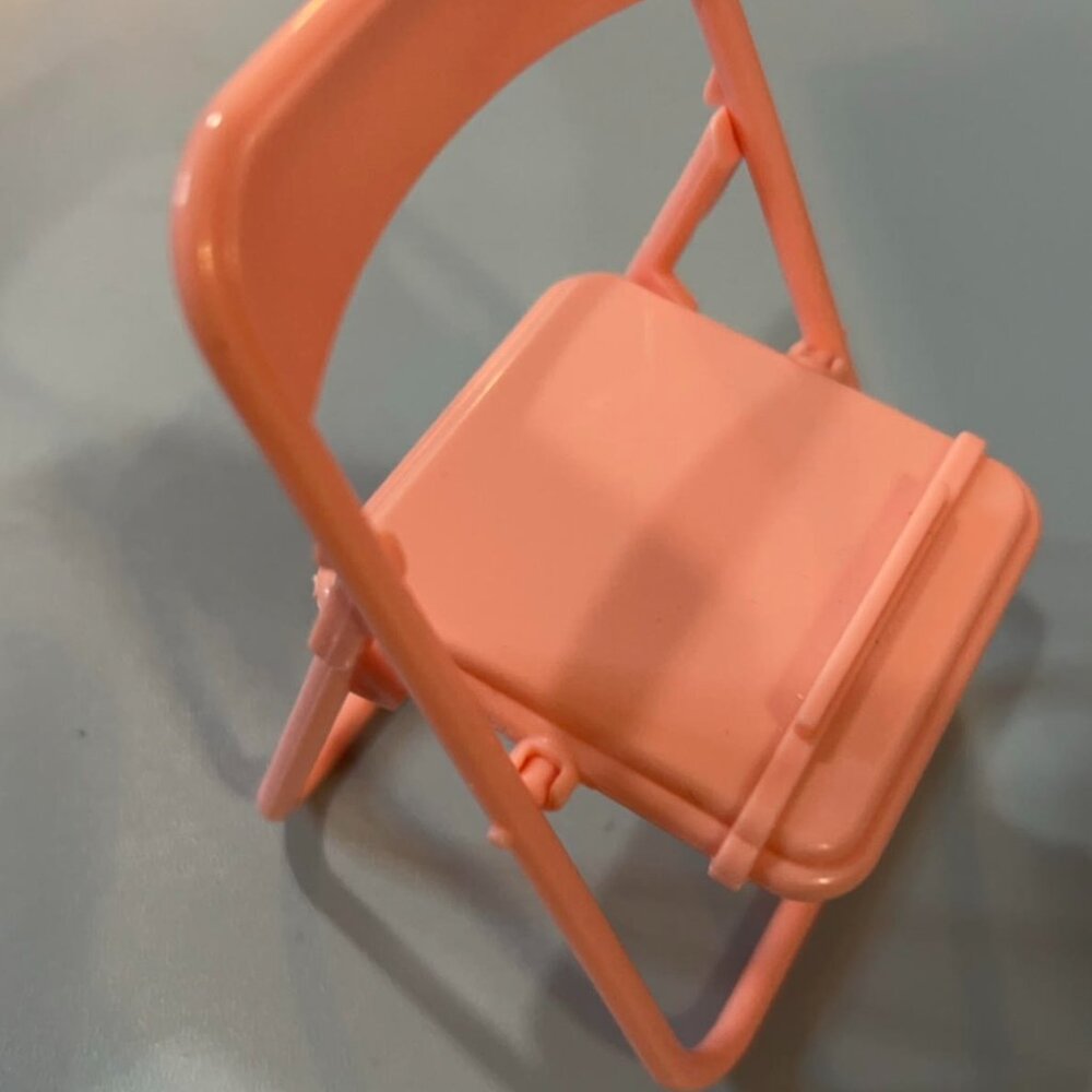 BRAND NEW PInk Folding Chair Phone Holder!